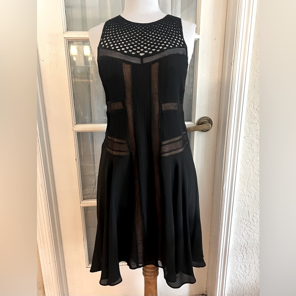 EUC SZ 2 A.L.C. Black Silk Mini Dress